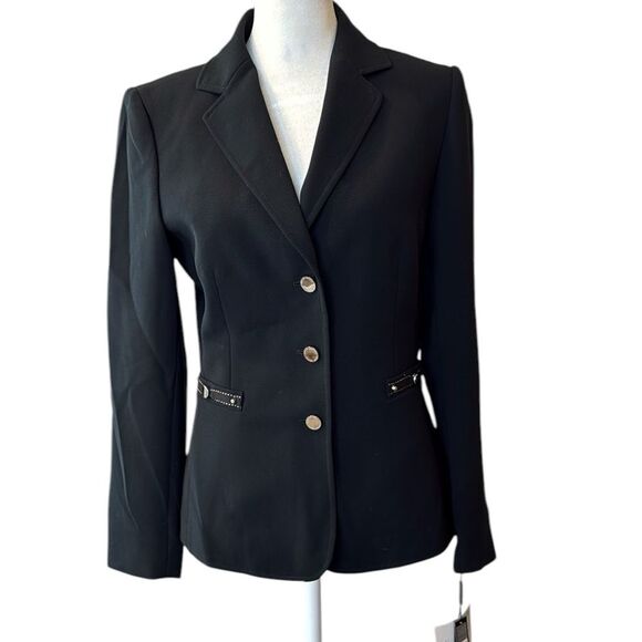 NWT Tahari Arthur Levine Woman’s Blazer in Navy